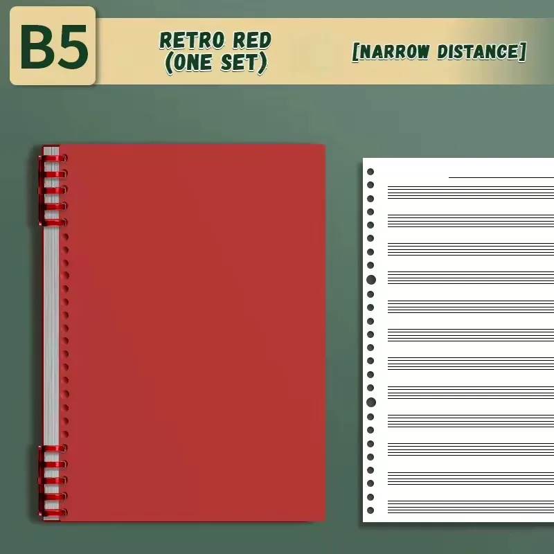 Refillable Staff Notebook – Ideal for School Supplies, Desk Use, and Gifts