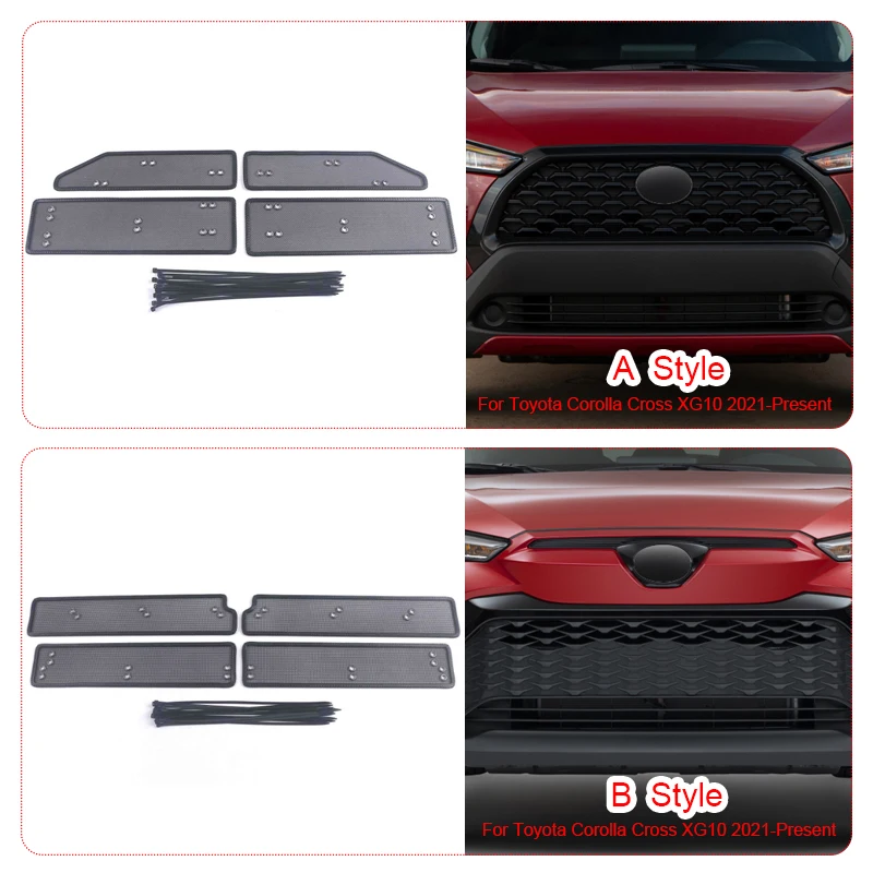 ステンレス鋼の車の診断メッシュ,フロントグリル,トヨタカローラクロス