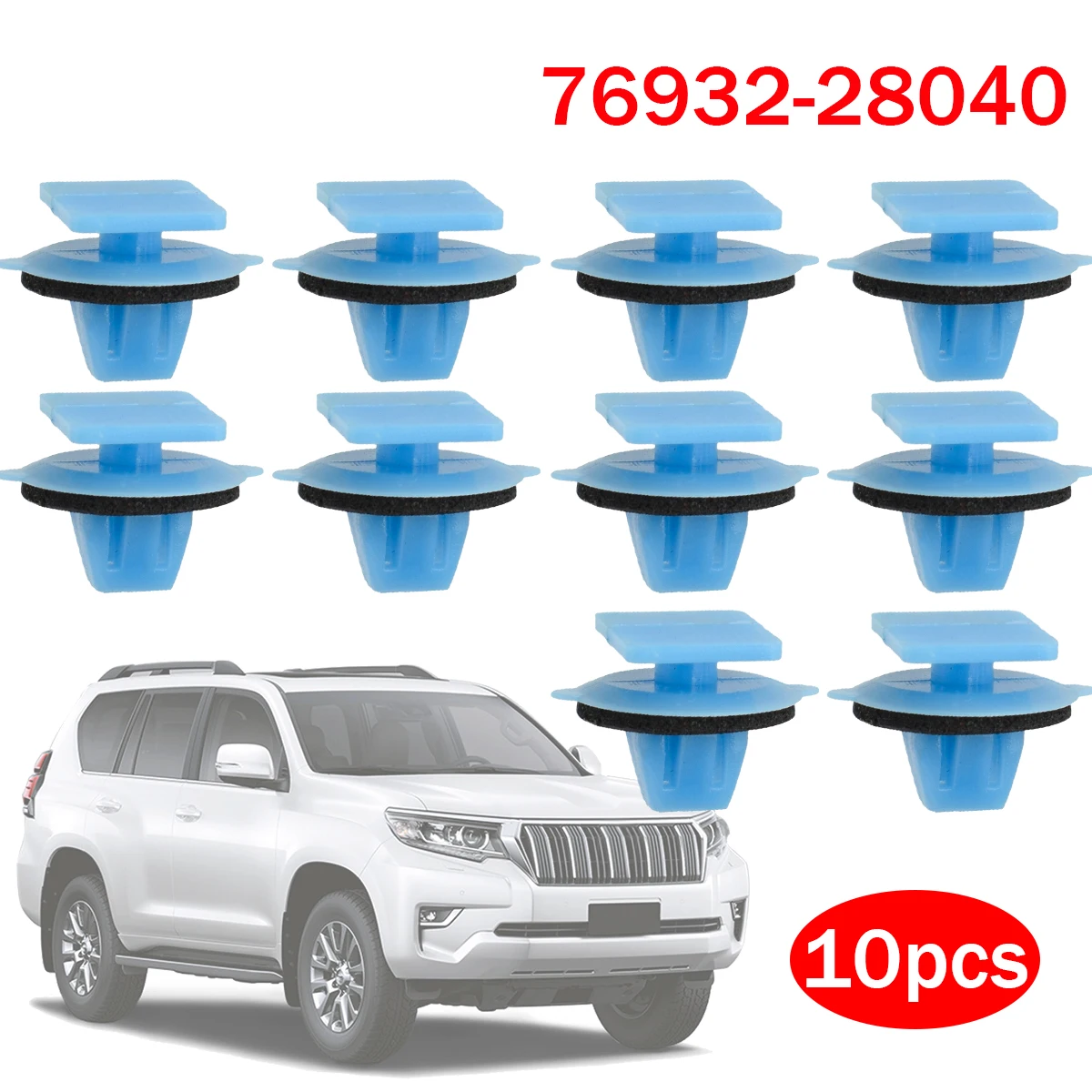 10 Green Door Trim Retainer Clips For Toyota Lexus – OEM 67771-12050 Replacement