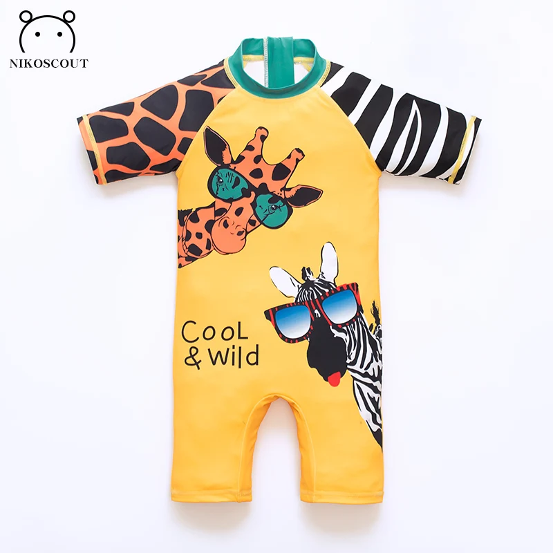 Children's Swimsuit, Boy's Baby Swimsuit, Baby Boy's Quick-Drying One-Piece Sun Protection Cute Swimsuit for Small and Medium-Sized Children - 3