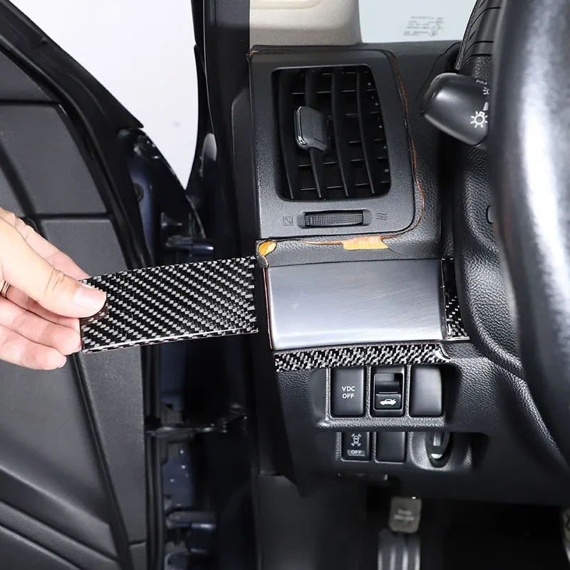 

For Infiniti G25 G27 G37 2007-2013 Soft Carbon Fiber Car Dashboard Side Air Outlet Down Panel Trim Sticker Car Accessories