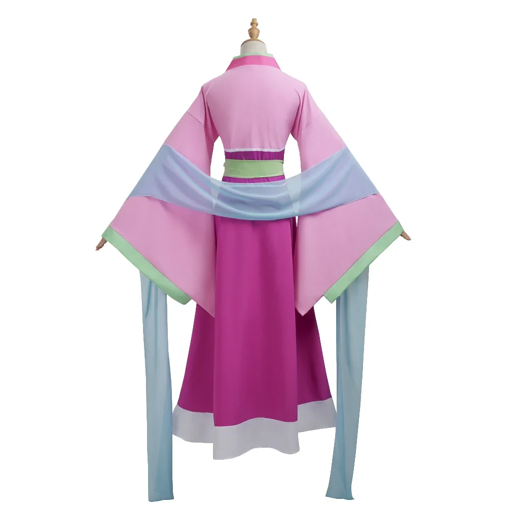 Maomao Pink Dress Cosplay Costume Wig for Women - Anime-Inspired Halloween Carnival Outfit