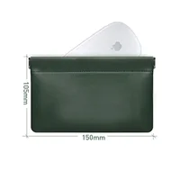 Sac de rangement en cuir PU, sac de rangement à fermeture automatique, sac à main étanche, ligne de chargement d'écouteurs portables, sac de bijoux de rouge à lèvres cosmétique 6