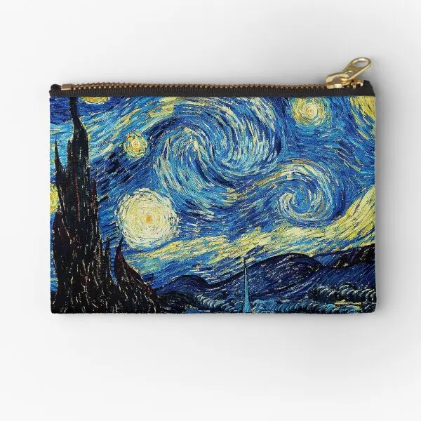 

Starry Night Zipper Pouches Packaging Storage Cosmetic Panties Coin Pure Men Wallet Pocket Key Underwear Women Small Bag Money