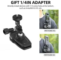 Magnetic Action Camera 360 Degree Rotary Hat Belt Backpack Clip Clamp Mount For DJl OSMO Action 6 5 Pro 4 Go Pro 13 12 11 10 9 3