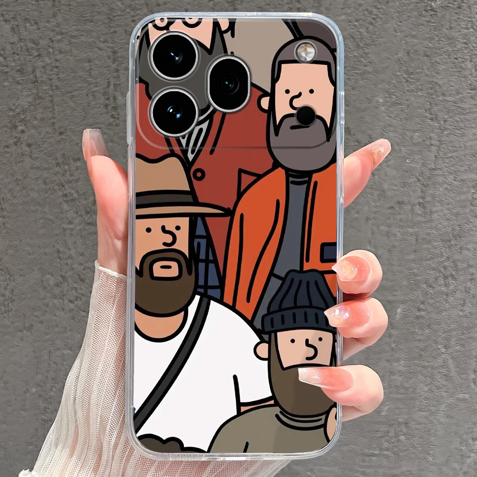 Cute Little Prince Anti-Slip Durable Transparent Phone Case - Silicone TPU Protective Shell