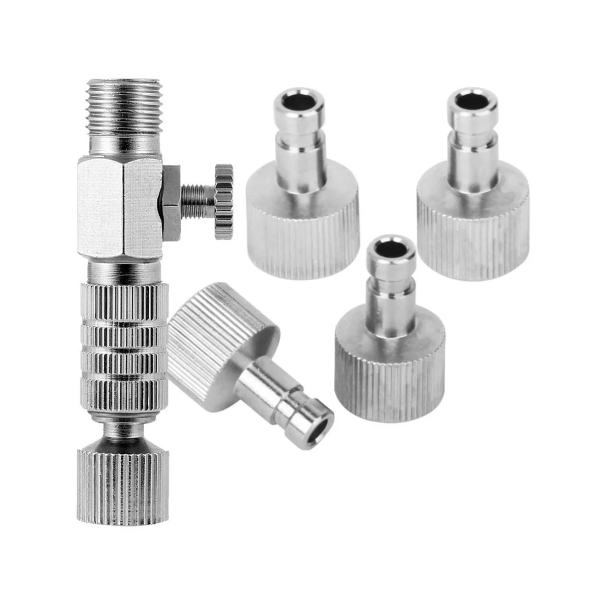 Durable Airbrush Quick Release Coupling Disconnect Connector Adapter Standard 1/8 Inch Plug Fitting