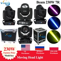 4-6FlightCase 8-12Pcs Beam 230W 7R Moving Head Light Dxm 512 Controller Professional Stage DJ Disco Wedding Lights Sharpy Beam 1