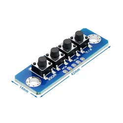 Independent Micro Switch Button Module for Bluetooth Power Amplifiers (4 bit)