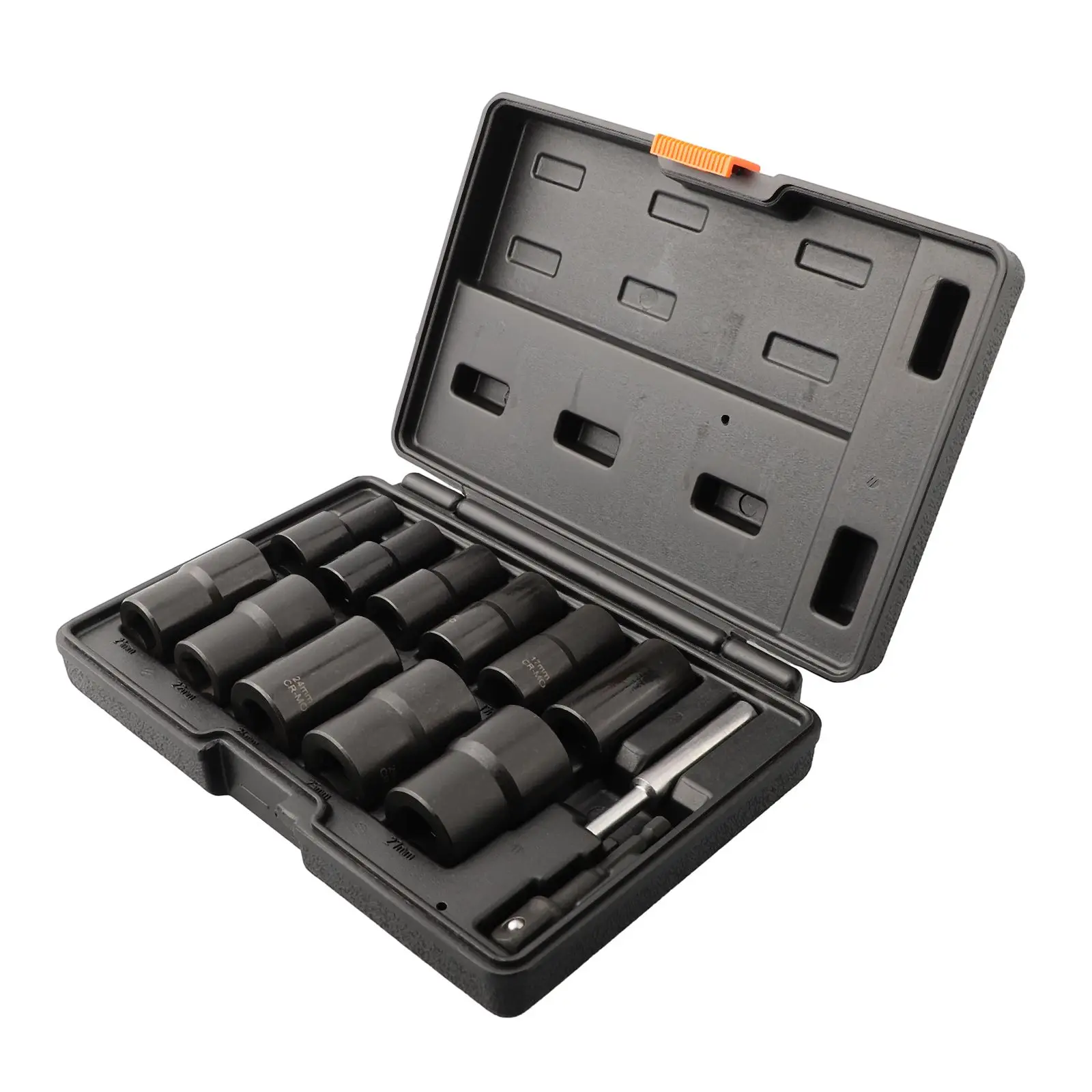 13pcs Extraction Socket Set 10-27mm Bolt Nut Remover Socket Extractor 1 2inch Adapter Car Auto Truck Tire Repair Tool