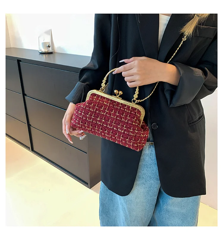 Fashion Chain Bag Autumn New Trend Simple Shoulder Bag Shell Bag Casual Crossbody Bag Women's Bag_voghion.com