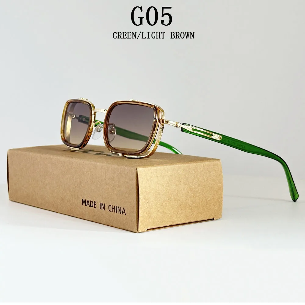 Vintage Steampunk Sonnenbrille Männer Luxus Retro Quadrat Sonnenbrille Frauen Mode Gläser Gafas De Sol Hombre Lunette Soleil Femme – Detail 5
