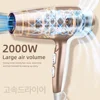 High Power Wind Hair Dryer 2000W High Power Negative Ion Quick Drying Home Hair Styling Professional Hair Drye Blue Light Care 3