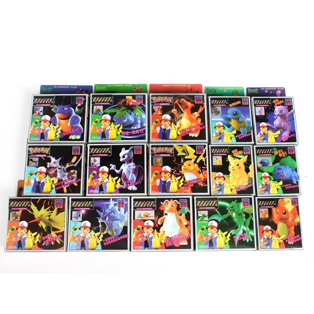 Pokemon Figura Bambola Di Montaggio Giocattolo Collezioni Mew Scyther Aerodactyl Dragonite Raichu Gyarados Charizard Blastoise Zapdos Regalo