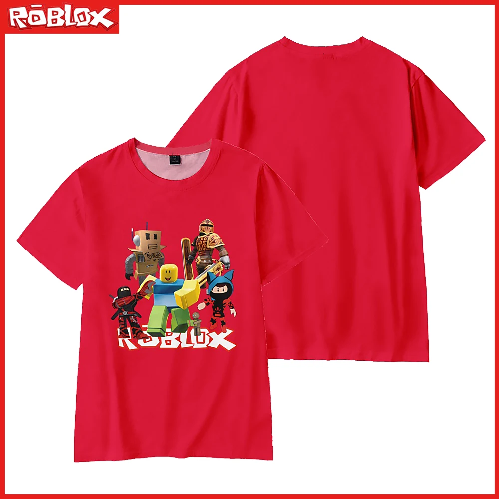 Kids Roblox Printing 3D Casual Summer T-Shirt Boys Girls Short Sleeves  Print Splicing T-shirt O-neck Sport Boys Girls Tops - AliExpress