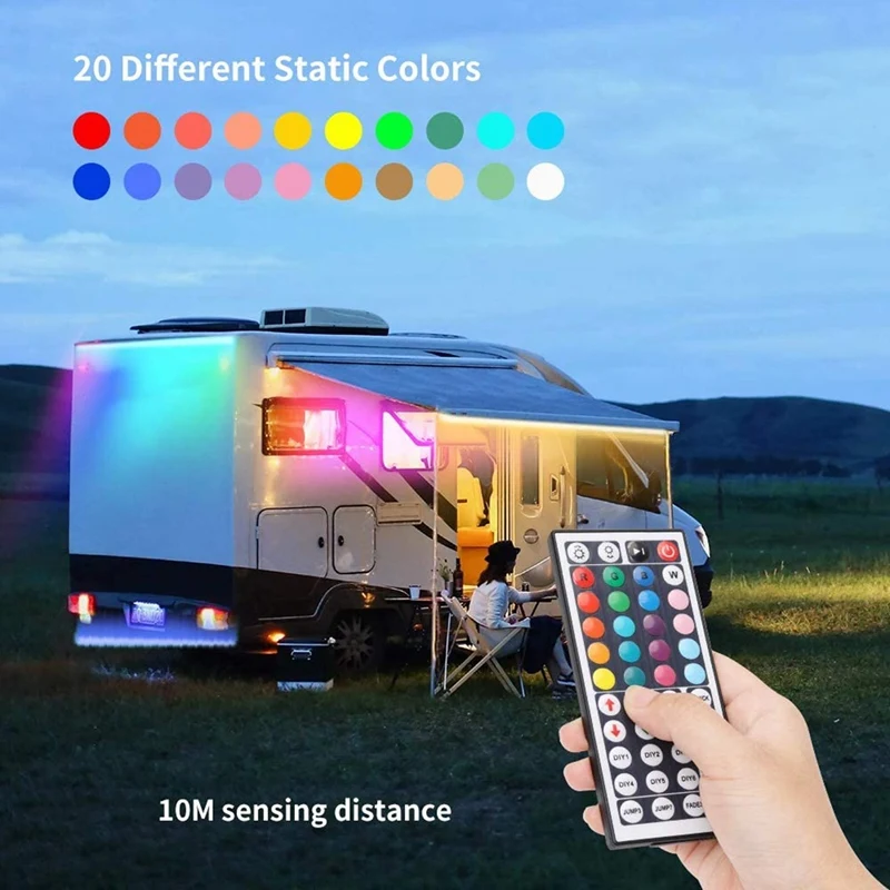 44 키 원격 제어 + 와이파이 컨트롤러 RGB IR RF LED 컨트롤러, DC 5-28V 컨트롤러 키트, WS2811 WS2812 LED 라이트 스트립