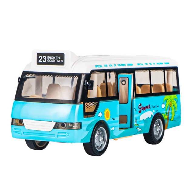 1:70 Alloy Bus Modell Kinder Spielzeug Auto Ornamente Pull Back