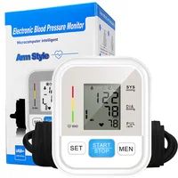 Digital Arm Blood Pressure Test Kit Cuff Sensor Monitor BP Automatic Pressure Tonometer Tensiometer Heart Rate Pulse Meter 1