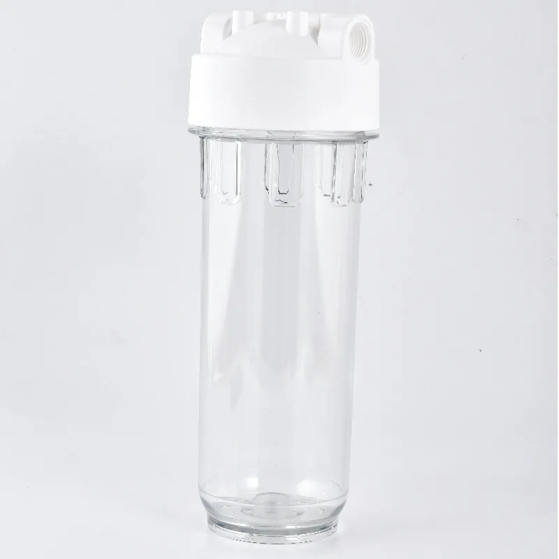 10inch Clear Filter Bottle Household Water Purifier White Filter Shell PET External Snap Bottle Water Dispenser Accessories