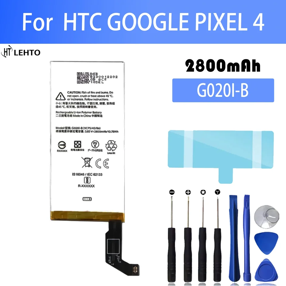 Batterie Google OEM Pour Pixel 4 – G020I G020M G020N – 2800mAh – Neuf + Outillage