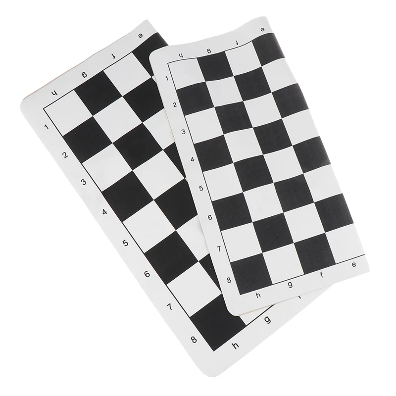 Portable Chess Board 43CM 51CM PU Leather Soft Tournament Chess Board For Children's Educational Games foldable chess board,folding chess board,chess pieces and board,board game,table games