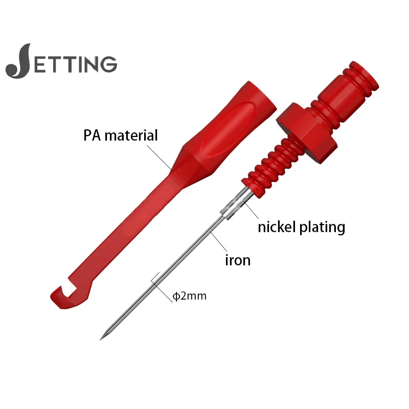 SAUTOP Pin De Sonda De Prueba De 15 Piezas, Pin De Prueba De Pin Destructivo De 0,7 Mm, Sonda De Prueba De Multímetro De Aguja De Perforación De