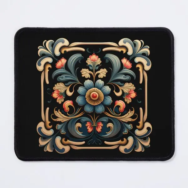 Коврик для мыши мужской с принтом клавиатуры и розы