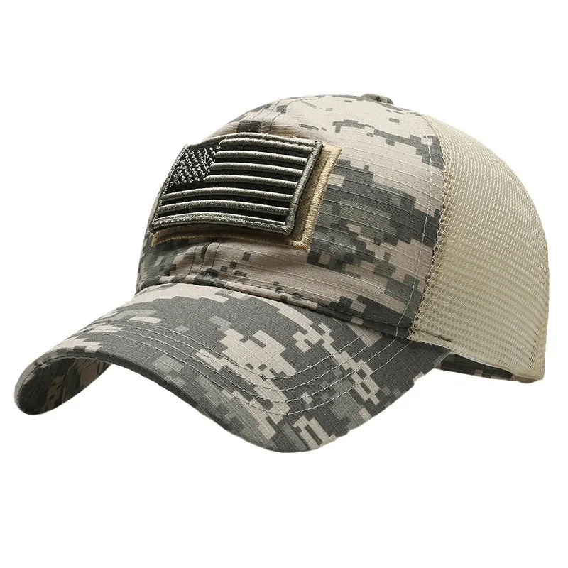 Baseball Cap Black Mesh Backed with American Flag Patch Stylish and Patriotic