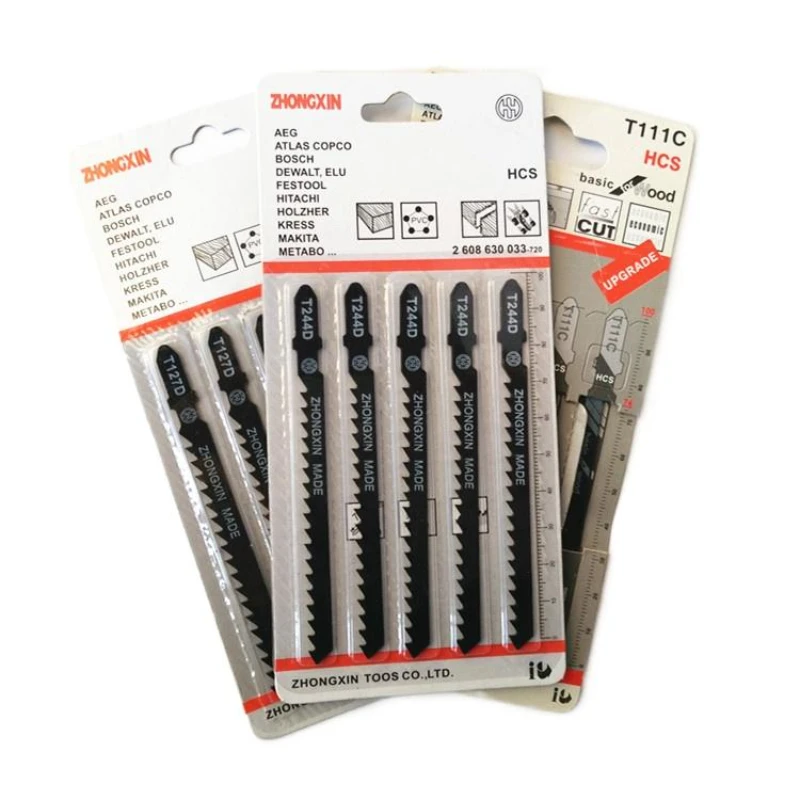 고탄소강 T244D, 원목 커브 커팅 지그 톱날, 4mm, 업그레이드 5 개 