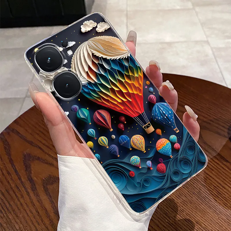 Clear Silicone Soft TPU Back Cover for Vivo IQOO Neo9 Series