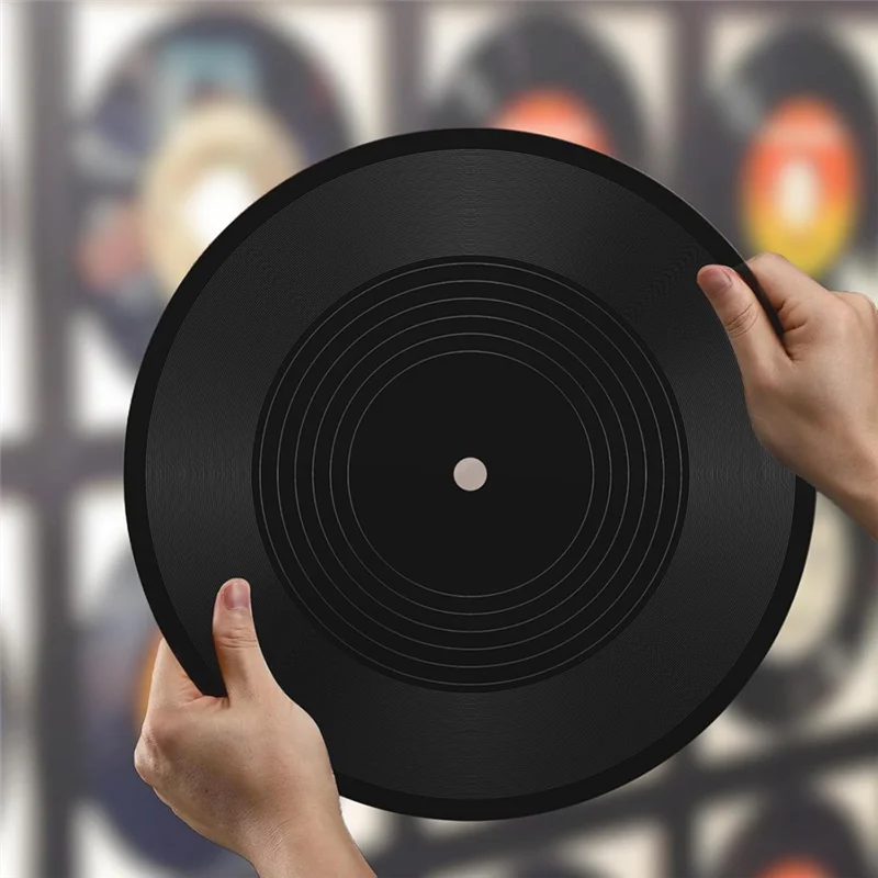 6pcs 12 Pouces Blank Vinyl Records 70'S Wall Vinyl Records