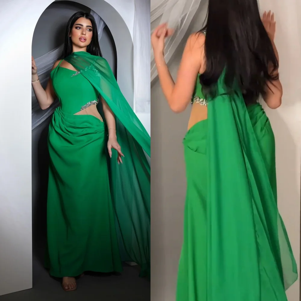 Jersey Sequined Beading Ruched Birthday A-line Square Neck Bespoke Occasion Gown Midi Dresses