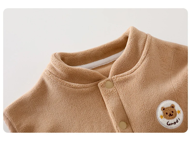 Ircomll Baby Weste Plus Samt Baumwolle Weste Jacke Für Kleinkinder Kinder Weste Baby Mädchen Jungen Oberbekleidung Baby Kinder Top Mantel Kleinkind – Detail 9