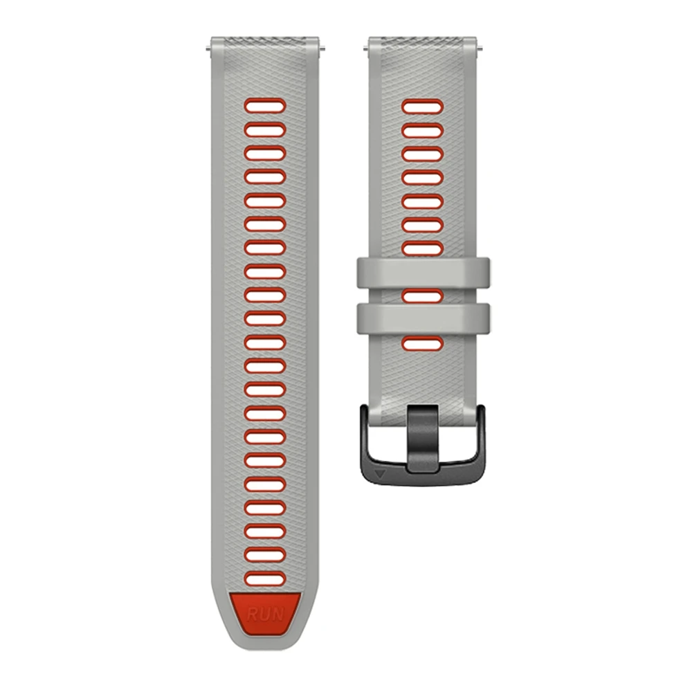 Two-Tone Silicone Watch Strap - 22mm Smartwatch Bracelet Band