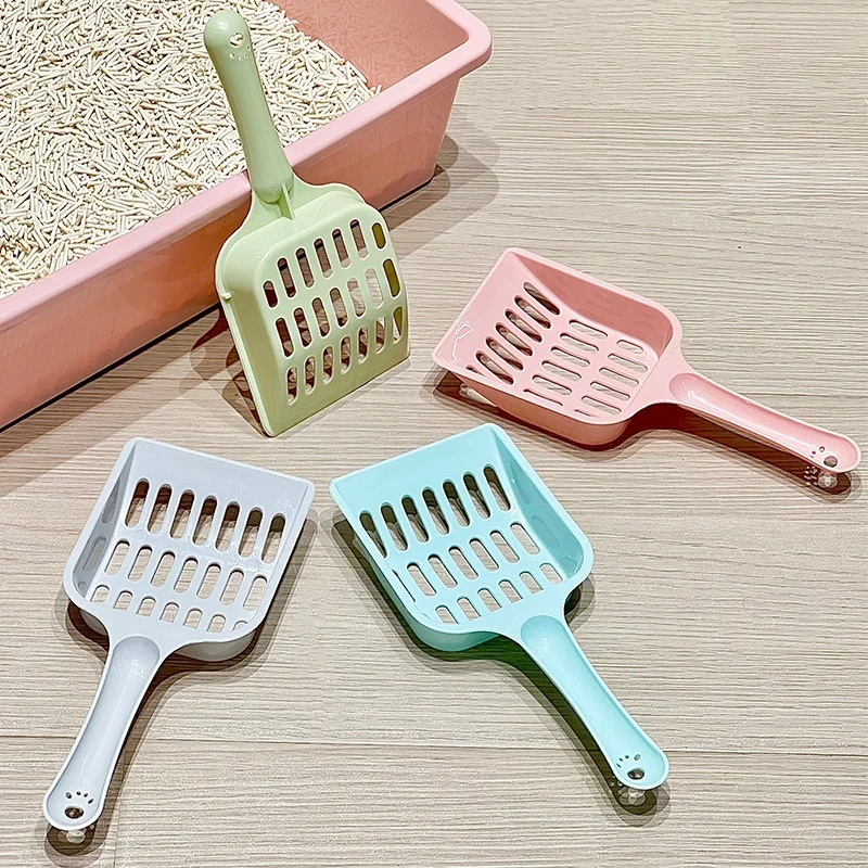 Candy Colored Pet Litter Shovel with Horizontal Handle Cat Toilet Shovel Poop Pickup Tool High Aesthetic Cat Cleaning Supplies Candy Colored Pet Litter Shovel with Horizontal Handle Cat Toilet Shovel Poop Pickup Tool High Aesthetic Cat Cleaning Supplies