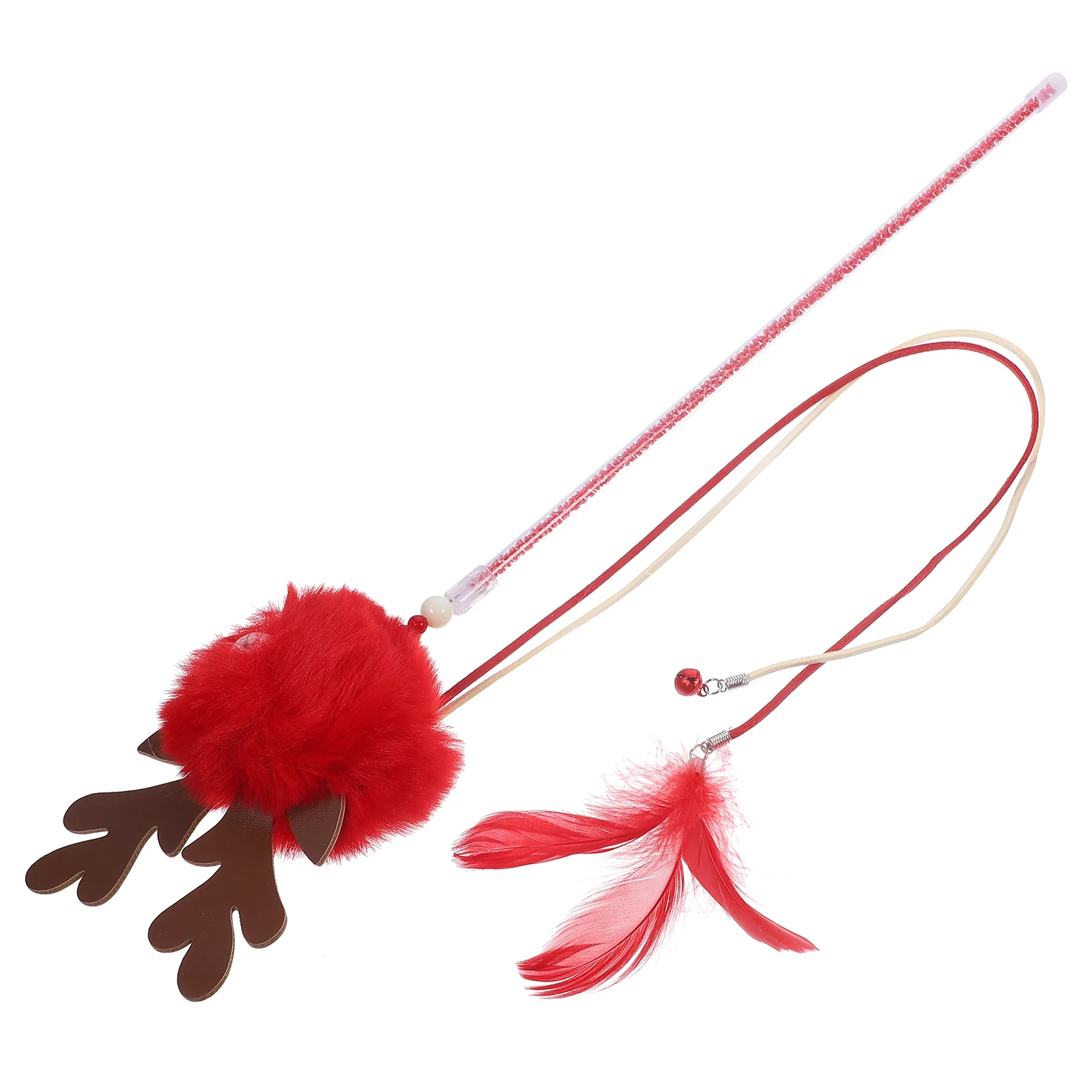 

Plush Toy Interactive Teaser Kitten Teasing Toys Wand For Cat Pet Playthings Cats