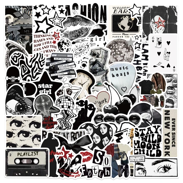 100 Stickers Y2K Impermeabili - Adesivi Vinile Per Diary, Phone, Laptop, Stile Aesthetic - Foto 9