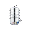 Electric Steamer Multifunctional Large-Capacity Three-Layer Steamer Electric Steamer Commercial Breakfast Tableware 4
