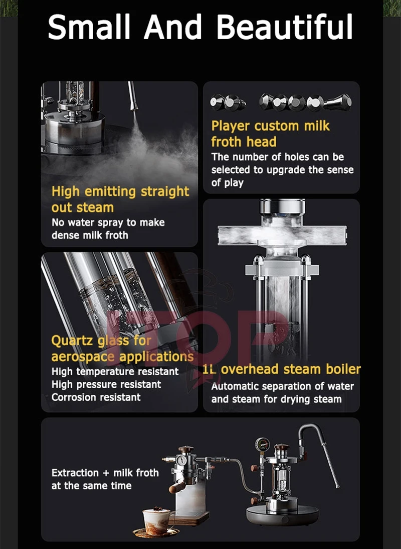 ITOP Steam Nozzle for Steam Milk Frother Coffee Milk Foamer Milk Frother Steam Nozzle 1-5 Hole Optional Nozzle Port Size M8*0.75 3