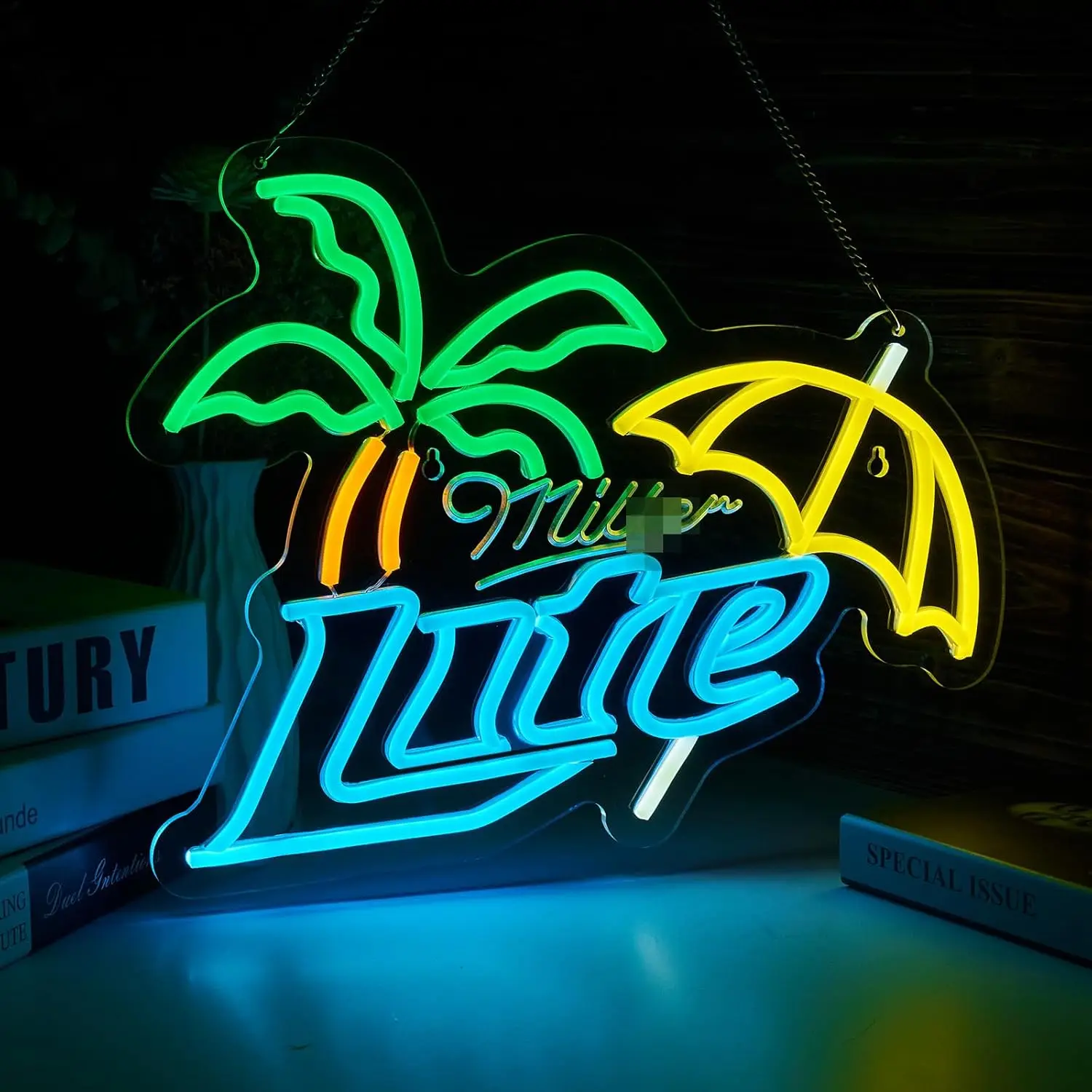 Lite Beer LED Neon Sign - USB Powered Dimmable Light for Wall Decor, Bedroom, Pub, Store, Party, Birthday, Handmade Art Gift