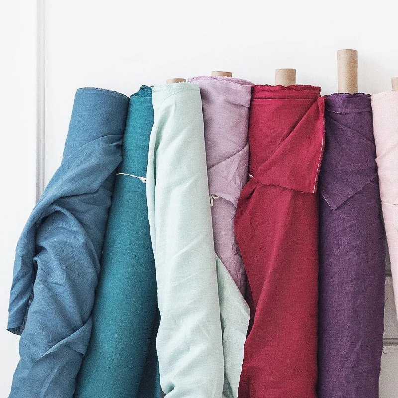 Soft Thin Linen Fabric, Organic Material, Pure Natural Flax for Sewing Handmade Clothes, 280cm Width 6
