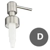 Stainless Steel  Soap Pump Liquid Lotion Dispenser Head Bathroom Liquid Soap Dispenser Toilet Hand Replace Lotion Shampoo Pump 6