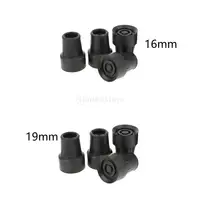 4 Pcs Anti Skid Rubber Walking Stick Ferrules Crutch Bottom Pads Heavy Duty Cane Bottom Ends Protector Spare Replacement 1