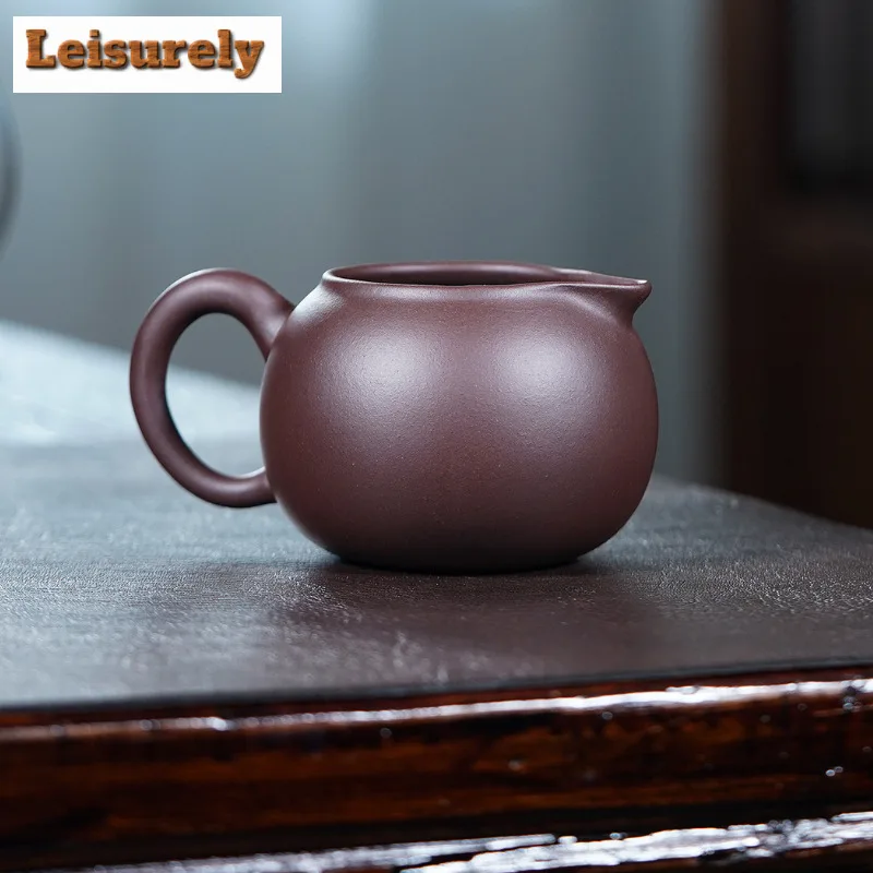 240ml Yixing Zisha Tea Pitcher Divide Tea Cha Hai Dispenser Household Justice Cup Fair Mug Chinese Tea Set Decoration Supplies