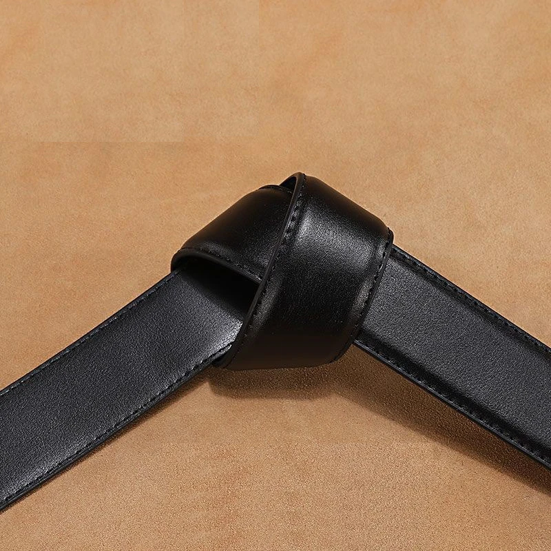 2.4cm 2.8cm 3.0cm 3.2cm 3.5cm Belt With Holes Designer Belts Men Cow Leather Belt Without Buckle