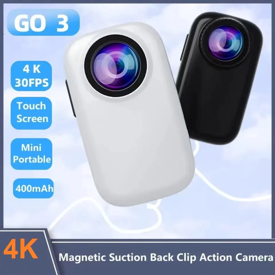 액션 스포츠 DV 터치 스크린 바디 카메라, 휴대용 바디 카메라, 4K WiFi
