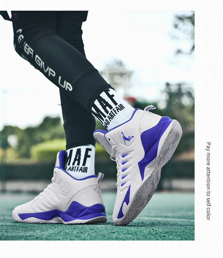 Mid Cut PU Leather Comfortable Men Sneakers