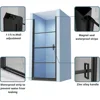 Shower Door, 32 in. W X 72 in. H, Pivot Swing, Clear Tempered Glass Hinge Swing, Bathroom Shower Door 4