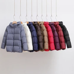 2024 Spring 90% Ultralight Down Jacket Women Hooded Thick Warm Coat Female Duck Down Parka For Women Portable Outerwear Overcoat