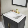Fully Pre-Assembled 24 Inch Bathroom Vanity with Single Ceramic Countertop Sink Combo, 2 Soft Close Doors Bathroom Cabinet Set 6